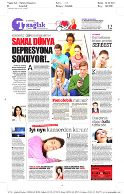 Türkiye Gazetesi 10/11/2015